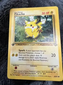 Pokemon TCG Pikachu Jungle 60/64 Regular 1st Edition Common - Image 1