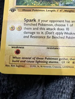 Pokemon TCG Pikachu Jungle 60/64 Regular 1st Edition Common - Image 2