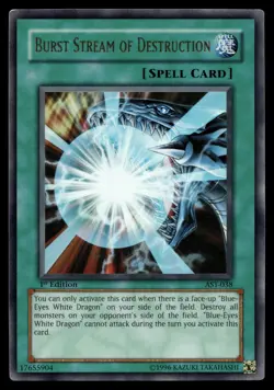 BURST STREAM OF DESTRUCTION AST-038 ULTRA RARE ANCIENT SANCTUARY YU-GI-OH - Image 1