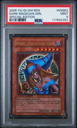 2005 Yu-Gi-Oh! Dark Magician Girl Rise of Destiny RDS Ultra Rare PSA 9 - Image 1