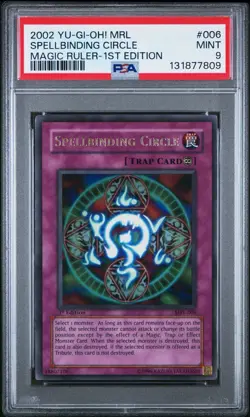 2002 Yu-Gi-Oh! Spellbinding Circle Magic Ruler MRL 1st Edition Ultra Rare PSA 9 - Image 1