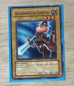 Swordsman of Landstar SDJ-002 1st Edition Yugioh Lightly played - Image 1
