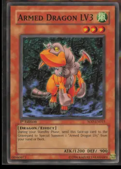 Armed Dragon LV3 - SOD-EN013 - Common - 1st Edition - NM - Yugioh - Image 1
