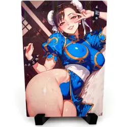 Street Fighter Chun-Li Sexy Anime Waifu Girl Doujin Lewd Goddess Story Art Card - Image 1
