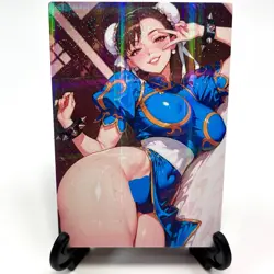 Street Fighter Chun-Li Sexy Anime Waifu Girl Doujin Lewd Goddess Story Art Card - Image 2