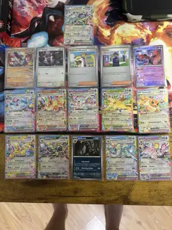 Pokemon TCG Prismatic Evolutions All 9 Double Rare Cards and Poke Ball Cards NM - Image 1