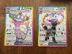 Prismatic Evolutions Premium Figure Collection Promo Cards Pin and Sleeves - Image 2