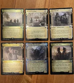 MTG LotR Cards NM Foil Showcase Scrolls Lot, Lord of the Rings LTR, Collector - Image 1