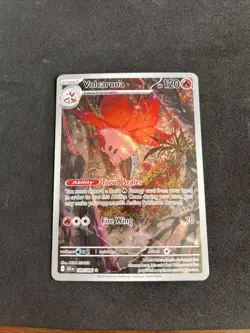Volcarona Pokemon Black Bolt Illustration Rare Card 100/086 NM PSA Contender - Image 3