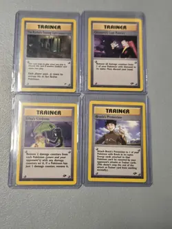 Pokemon Card Gym Challenge Lot Unlimited Rare Non Holo Trainers - Image 1