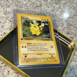 1st Edition Pikachu 60/64 | WOTC 1999 LP Jungle Card Grail | Vintage Pokemon TCG - Image 2