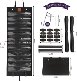Hangable Playmat Tube Storage Bag - 12+1 Play Mat Holders for MTG, TCG, RPG Card - Image 3