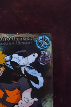 Naruto CCG Naruto Uzumaki & Sasuke Uchiha PR 064 Promo Foil Squad Card Holo - Image 2