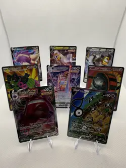 Modern Pokemon Assorted V Vmax & Ex Lot of 8 Pokemon Cards From Various Sets - Image 2