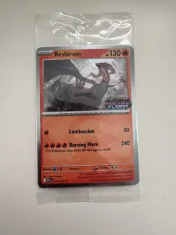 Pokemon Sealed Reshiram 017/094 Phantasmal Flames Stamped Black Star Promo Card - Image 1