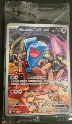 Team Rocket's Wobbuffet 203 Sv: Scarlet & Violet Promo Cards Holo Sealed - Image 2