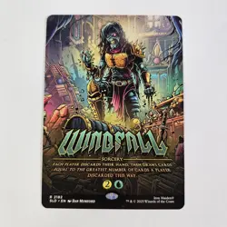 Windfall Secret Lair X Iron Maiden: Eddie Unchained MTG SLD Sorcery Wheel - Image 1