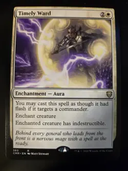 Timely Ward NM Commander Legends MTG FREE SHIPPING - Image 1