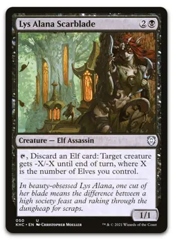 Lys Alana Scarblade #50 (NM) Kaldheim KHC Magic MTG - Image 1