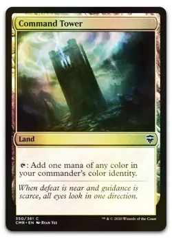 Command Tower (350) #350 (Foil) (LP) Commander Legends CMR Magic MTG - Image 1