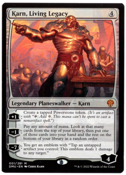 Karn, Living Legacy 001/281 Mythic Non Foil Dominaria United MTG Near Mint - Image 1