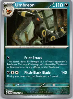 2025 Pokemon SV Prismatic Evolutions Umbreon Reverse Holo Master Ball #059/131 - Image 1