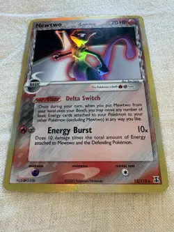 Pokemon Mewtwo TCG Delta Species 12/113 Holo Rare Card HP - Image 2