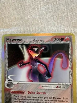 Pokemon Mewtwo TCG Delta Species 12/113 Holo Rare Card HP - Image 3
