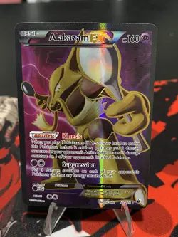 Pokemon Alakazam EX TCG Fates Collide Holo Full Art Ultra Rare Card 117/124 - Image 1