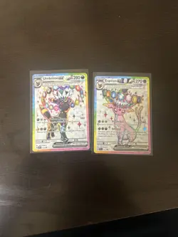 Pokemon TCG Umbreon 176 & Espeon ex 175 Promo Set Prismatic evolutions NM - Image 4