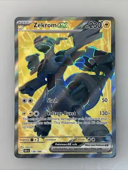 Zekrom ex 158/086 SV Black Bolt​ Pokemon TCG Ultra Rare - Image 1