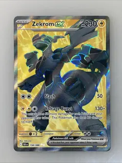 Zekrom ex 158/086 SV Black Bolt​ Pokemon TCG Ultra Rare - Image 2
