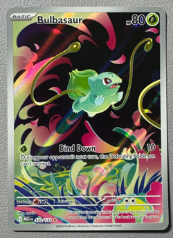 2025 Pokemon Mega Evolutions Bulbasaur 133/132 Illustration rare IR B - Image 1
