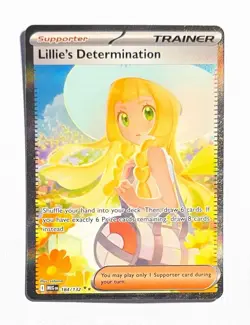 Lillie's Determination ~ Pokemon Mega Evolutions ~ Full Art Holo 184/132 - Image 1