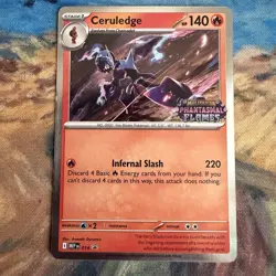 Ceruledge MEP 014 - Pokemon TCG Phantasmal Flames 2025 Pre Release Promo - Image 1