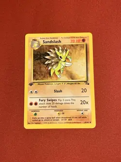 1st Edition Sandslash 41/62 - Fossil - Near Mint - Image 1
