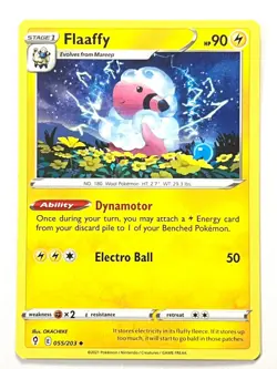 Flaaffy 055/203 Uncommon - Evolving Skies Pokemon - Pack Fresh Near Mint NM - Image 1