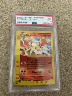 PSA 9 Rapidash 62/165 Reverse Holo 2002 Pokemon Expedition - Image 1