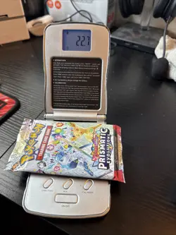GOD PACKU ??22.7g?? VERY HEAVY Prismatic Evolutions Pokemon Sealed Booster Pack - Image 1
