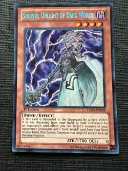 Yu-Gi-Oh! TCG Snoww Unlight of Dark World LCJW-EN248 1st Edition Secret Rare NM - Image 1