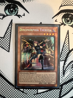 3x Dinomorphia Therizia - NM Secret Rare 1st Ed - MP23-EN063 - YuGiOh - Image 1
