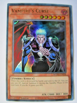 Yugioh! Vampire's Curse Mama-en048 Ultra Rare 1st Ed Near Mint!! - Image 1