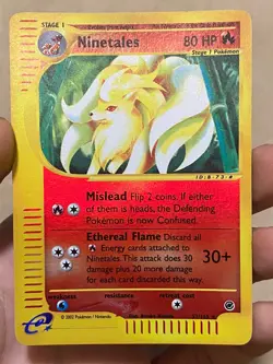 Ninetales 57/165 Reverse Holo Rare Expedition Base Set Pokemon Card LP - Image 1