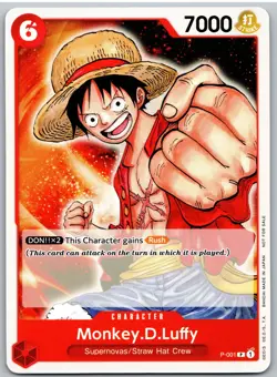 Monkey.D.Luffy (001) P-001 Promo One Piece Demo Deck Cards One Piece NM - Image 1
