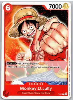 Monkey.D.Luffy (001) P-001 Promo One Piece Demo Deck Cards One Piece NM - Image 1