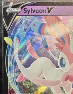 Pokemon Sylveon 2 Card Lot Pokemon TCG Card Bundle V VMAX Card Game Bundle Lot - Image 2