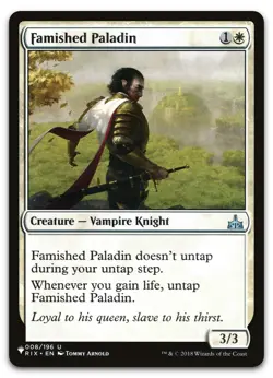 Famished Paladin #008/196 (NM) List Reprints LIST LIST Magic MTG - Image 1