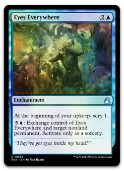 Eyes Everywhere #43 (Foil) (NM) Ravnica Remastered RVR Magic MTG - Image 1