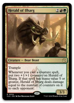 Herald of Ilharg #34 (NM) Ravnica Clue CLU Magic MTG - Image 1