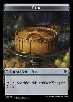 Food - Clue Double Sided Token [Murders at Karlov Manor] MTG - Image 1